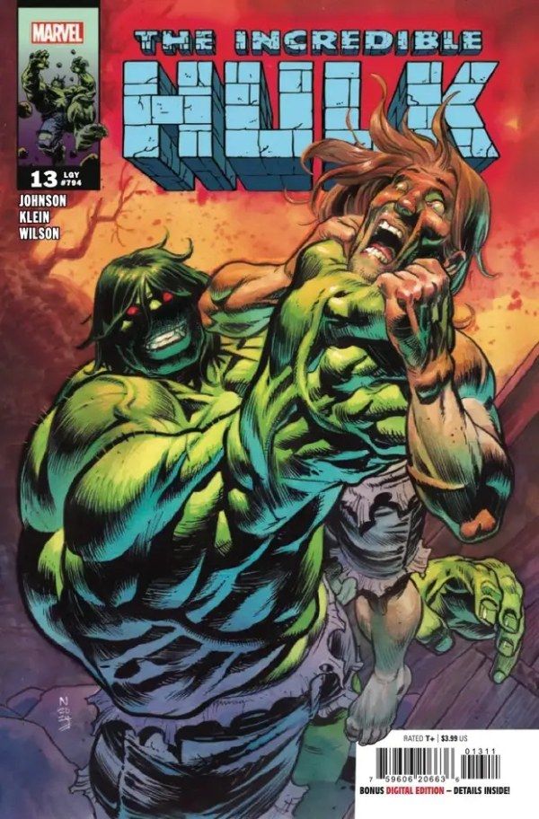 The Incredible Hulk #13 cover.