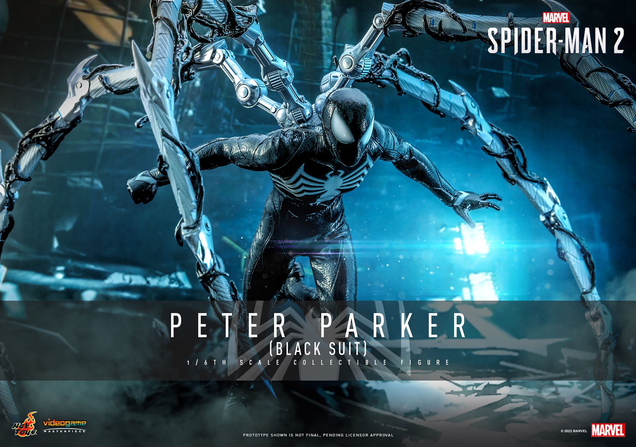 New Marvel's Spider-Man 2 Figure Brings Back Peter Parker's Black Suit