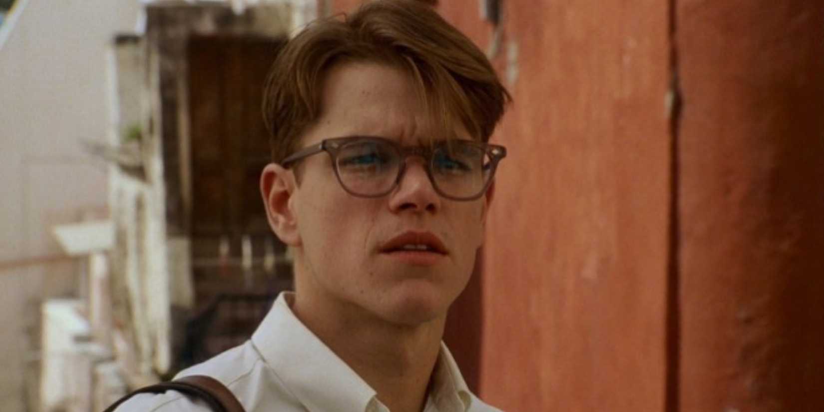 Matt Damon stares off-screen during The Talented Mr. Ripley