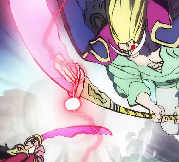 Whitebeard attacks Gol D. Roger with his Conqueror's Haki in a One Piece during the anime's Wano Country Arc..