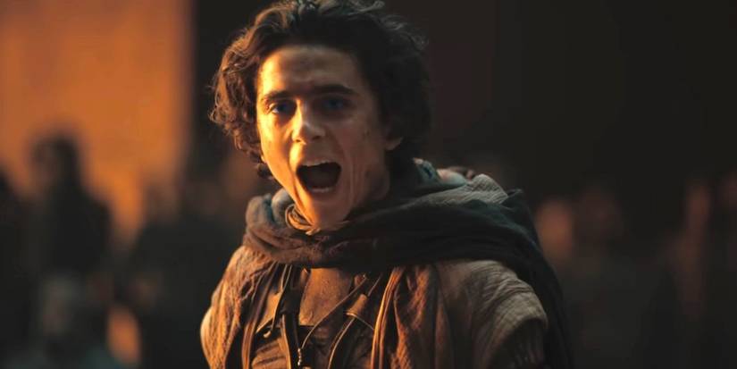 Paul Atreides silences the Reverend Mother in Dune: Part Two.