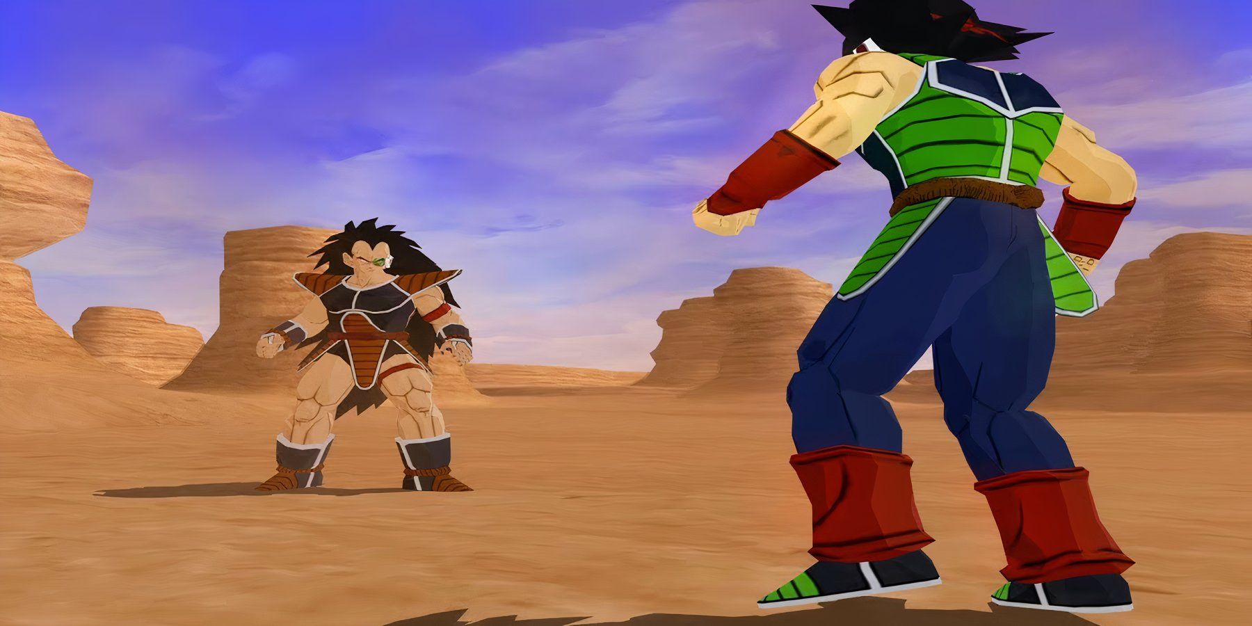 Budokai Tenkaichi 2'de Raditz vs Bardock.