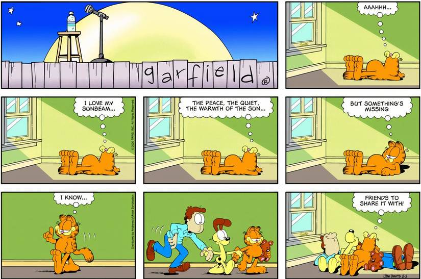 10 Best Cute Garfield Comic Strips, Ranked