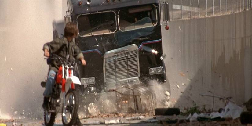 John Connor truck chase Terminator 2