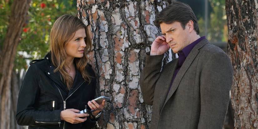 The stars of Castle in the final episode.