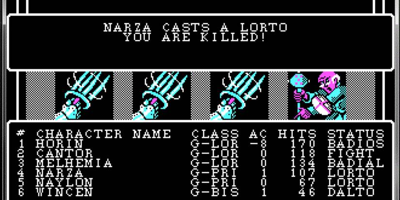 Wizardry IV Game Over