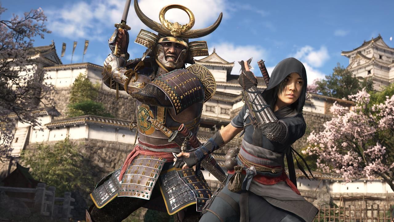 Yasuke and Naoe ready to fight in Assassin's Creed Shadows.