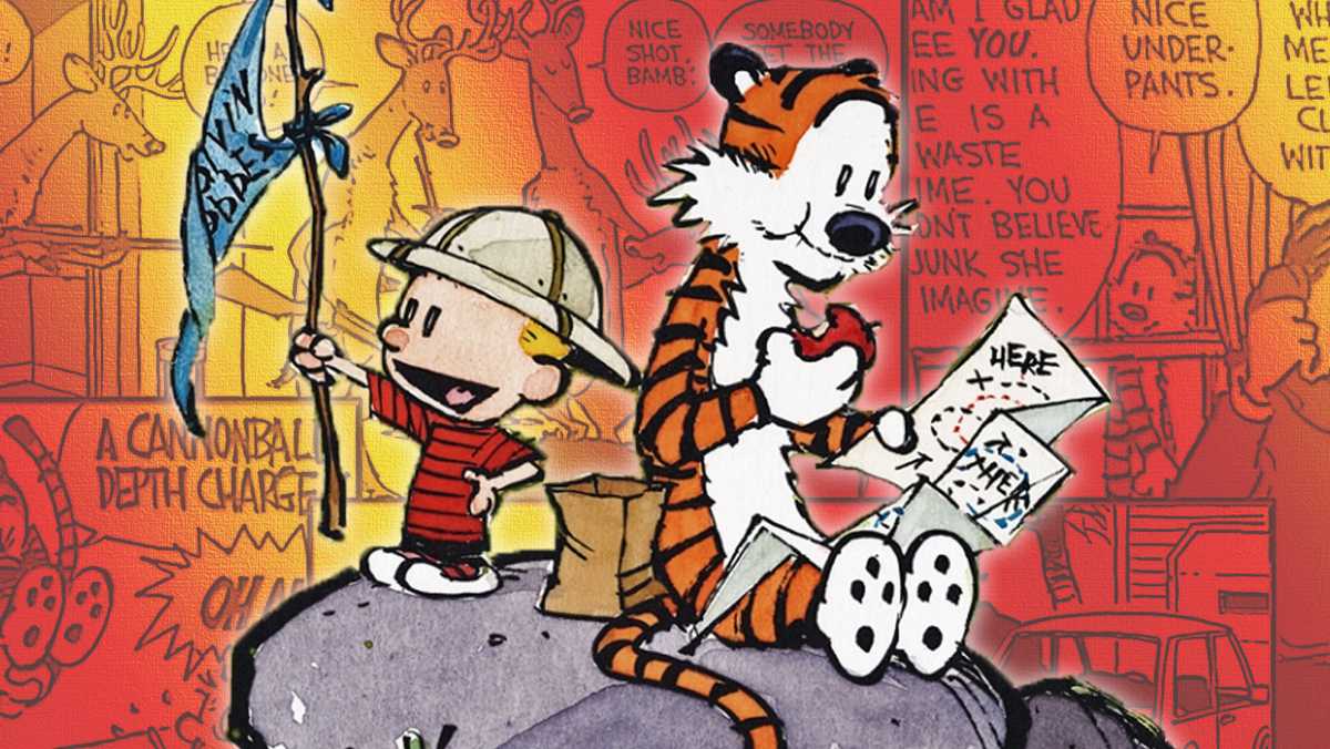 Calvin & Hobbes Create a Staircase Waterfall
