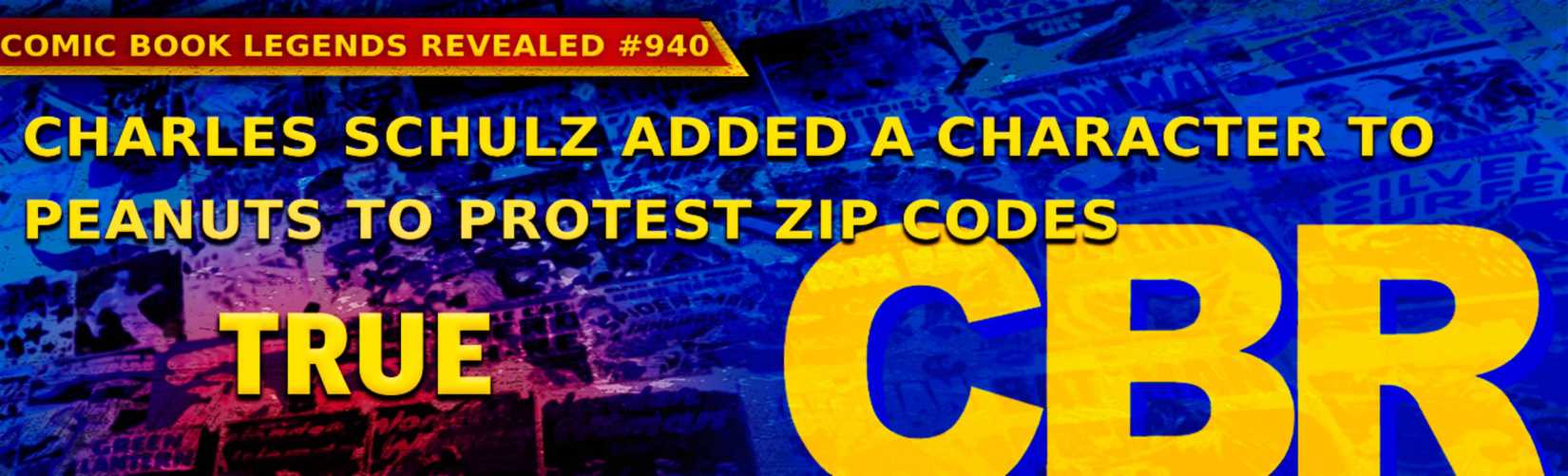Zip Code Invented Which Peanuts Character Was Invented as a Protest of...Zip Codes?!
