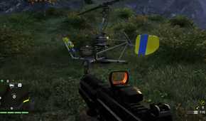 Far Cry 4 gameplay player finds gyrocopter
