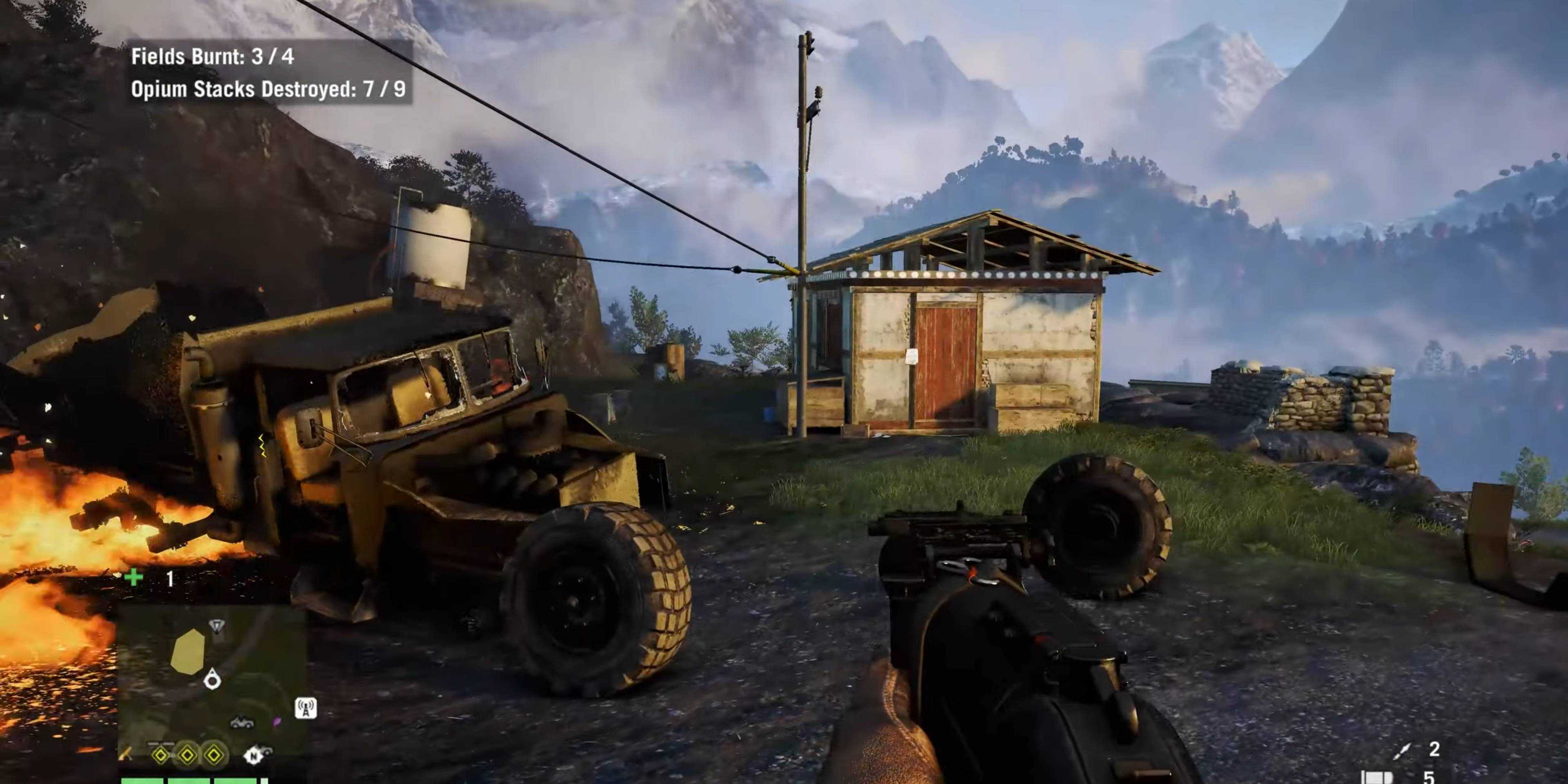 Far Cry 4 gameplay player liberates outpost