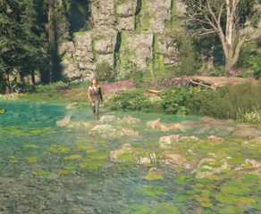 FarCry 5 New Dawn player is on a task through the wilderness