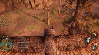 FarCry Primal gameplay player hunts with owl