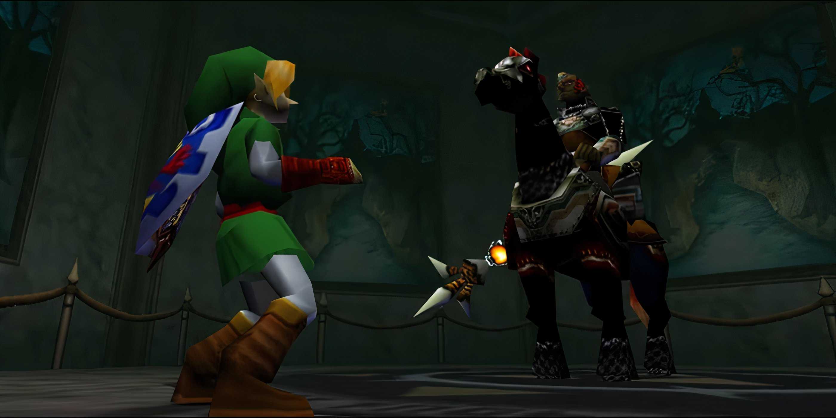 Link and Phantom Ganon in Ocarina of Time