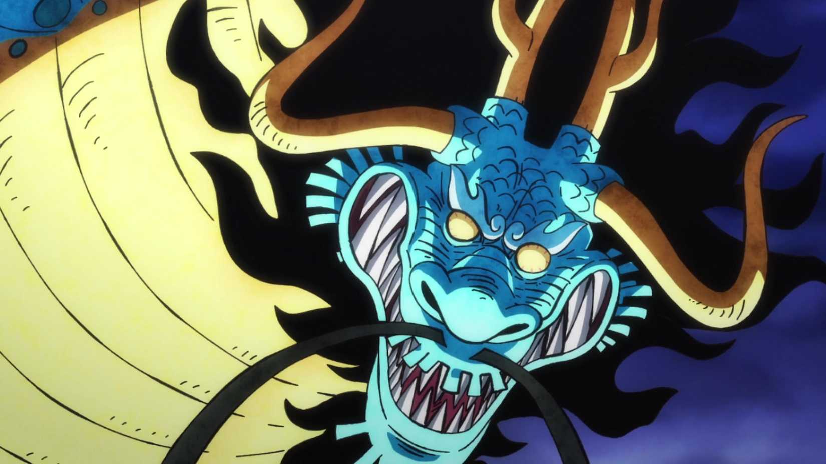 Kaido in dragon form in One Piece