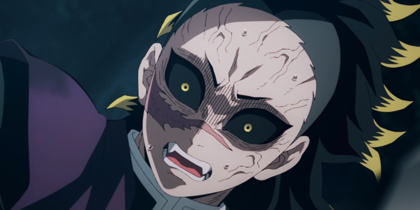 Genya looks alarmed when he is half a demo.