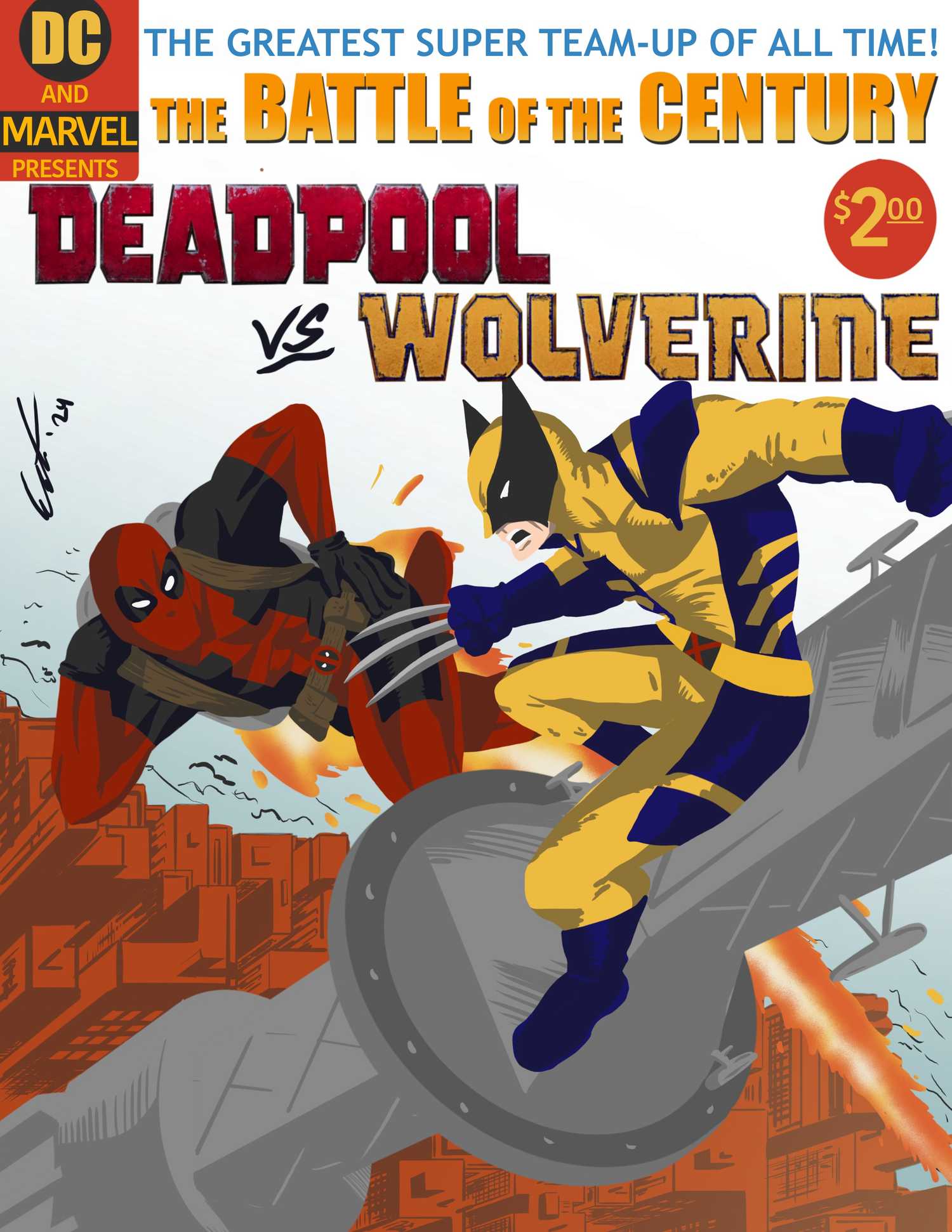 Line it is Drawn: Deadpool and Wolverine Take Over Classic Comic Covers