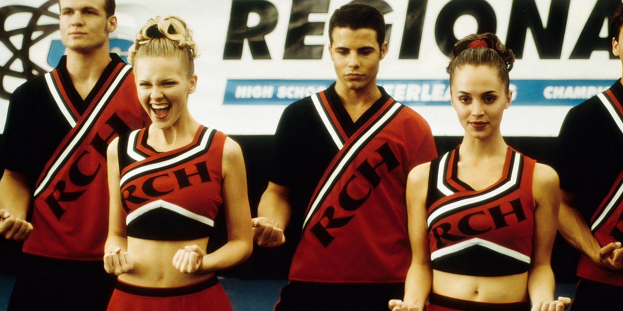 Missy and Torrance are performing their routine in Bring It On