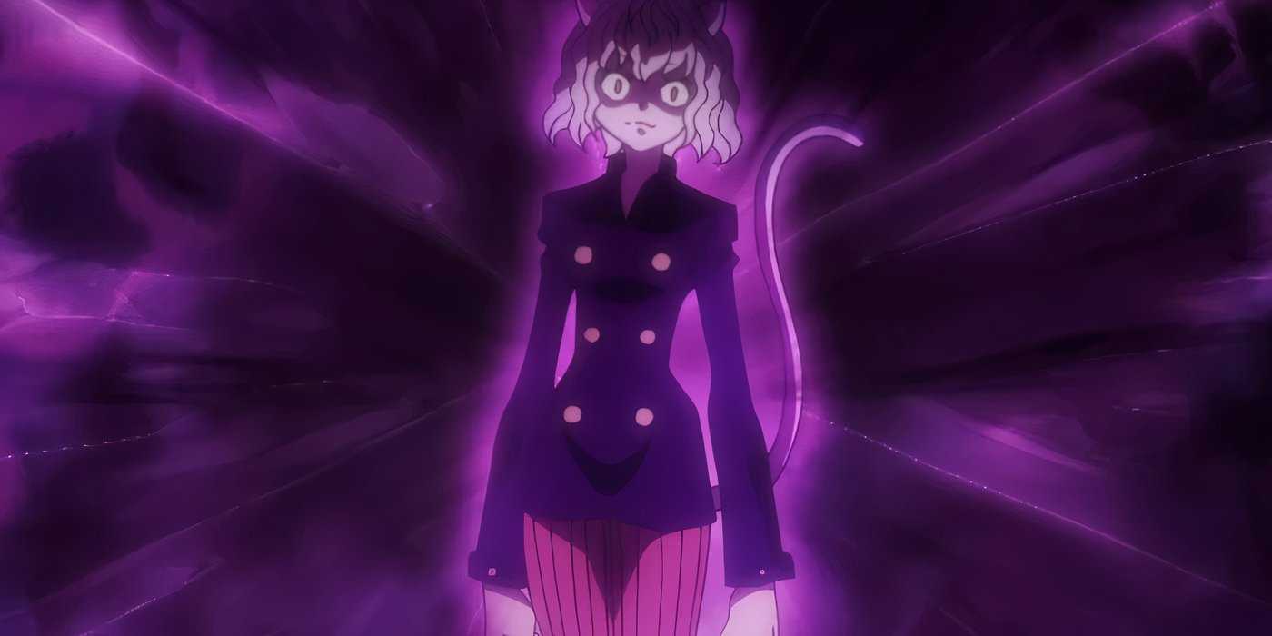 Neferpitou releases their terrifying Nen Aura in Hunter x Hunter.