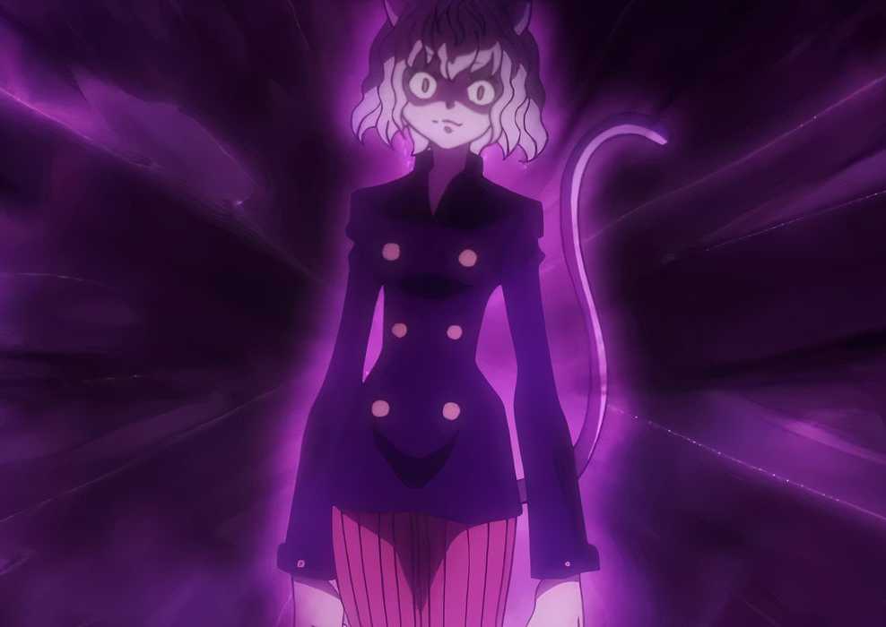 Neferpitou releases their terrifying Nen Aura in Hunter x Hunter.