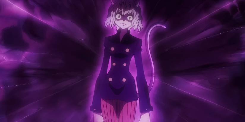 Neferpitou releases their terrifying Nen Aura in Hunter x Hunter.