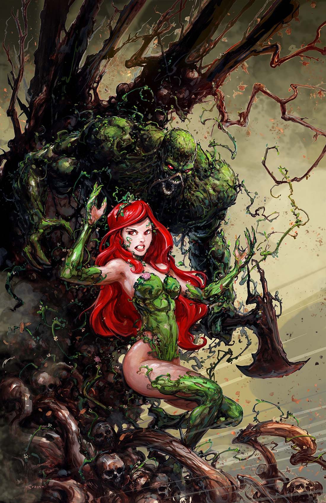 Poison Ivy Swamp Thing Árvores Ferais 1 OTO (Crain)