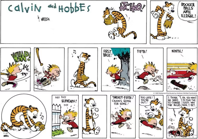 Calvin's Most Creative Inventions in Calvin and Hobbes