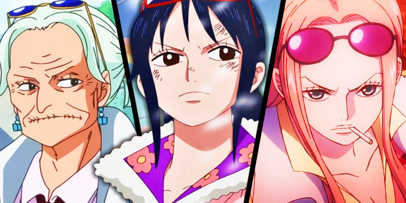 Tsuru, Tashigi and Hina from One Piece
