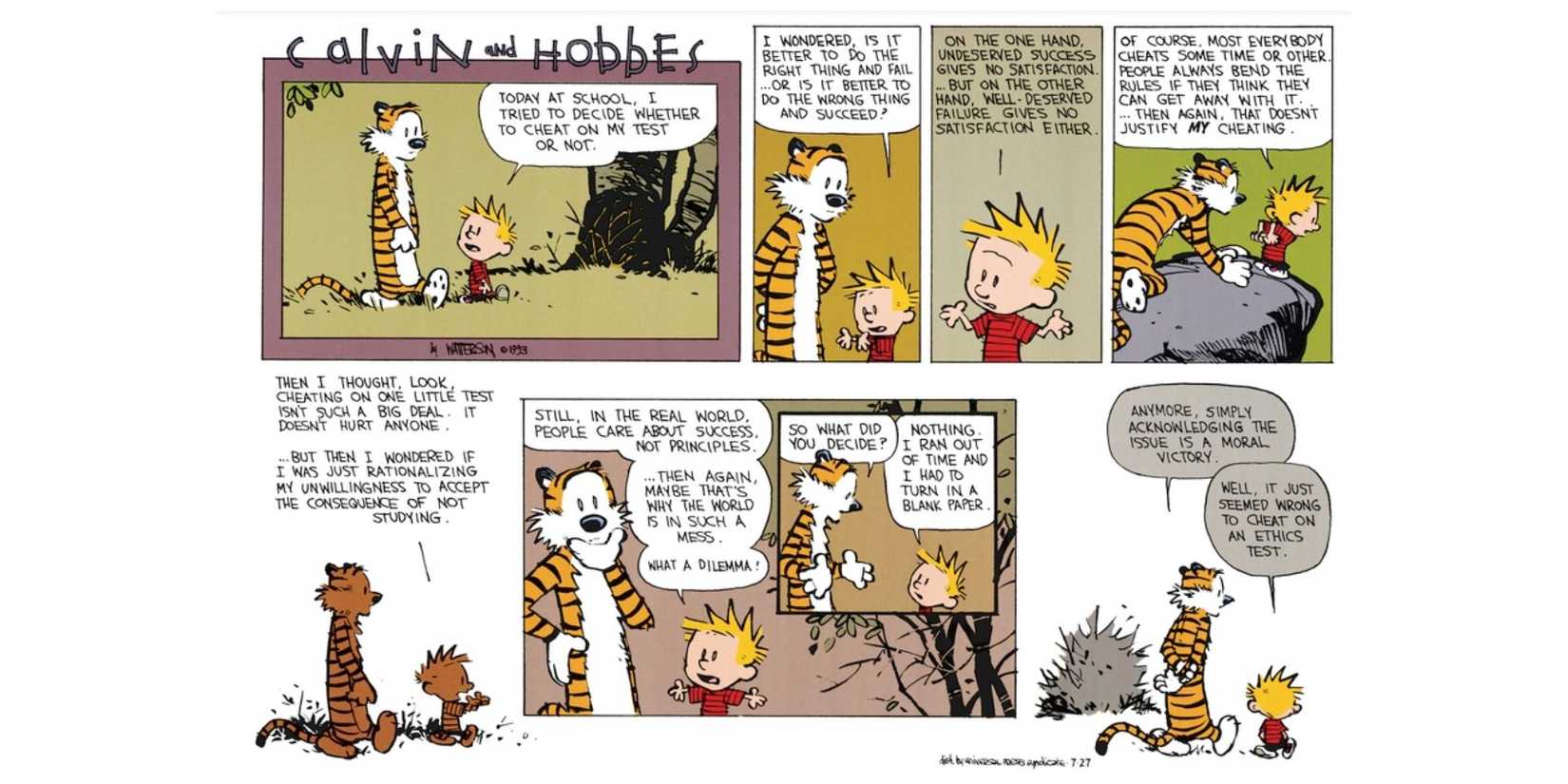 Calvin Hobbs Rocks 15 Deepest Calvin and Hobbes Comics