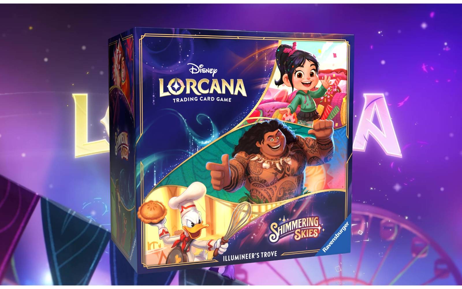 lorcana chase cards shimmering skies Inside the Disney Illumineer's Trove art storage box and 6 ink 10 Disney Lorcana: Shimmering Skies