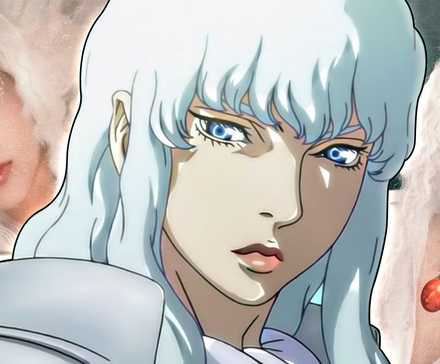 A cosplay image of Griffith, the villain from the anime