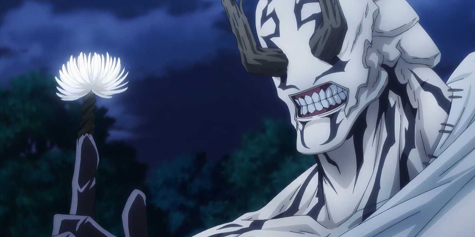 Hanami interrompt le combat entre Gojo et Jogo pour sauver Jogo dans la saison 1 de Jujutsu Kaisen.