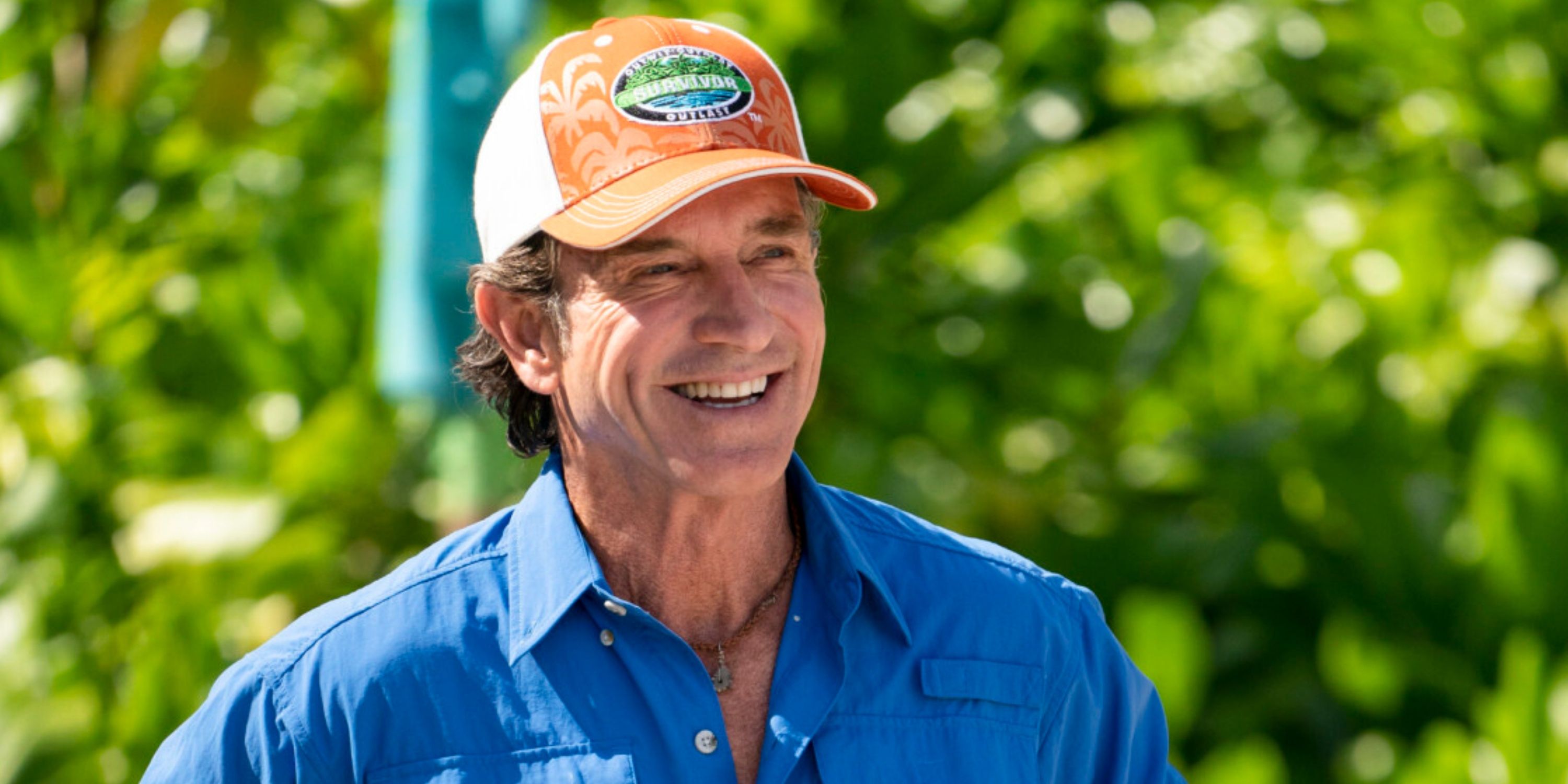 Jeff Probst smiles during an episode of Survivor