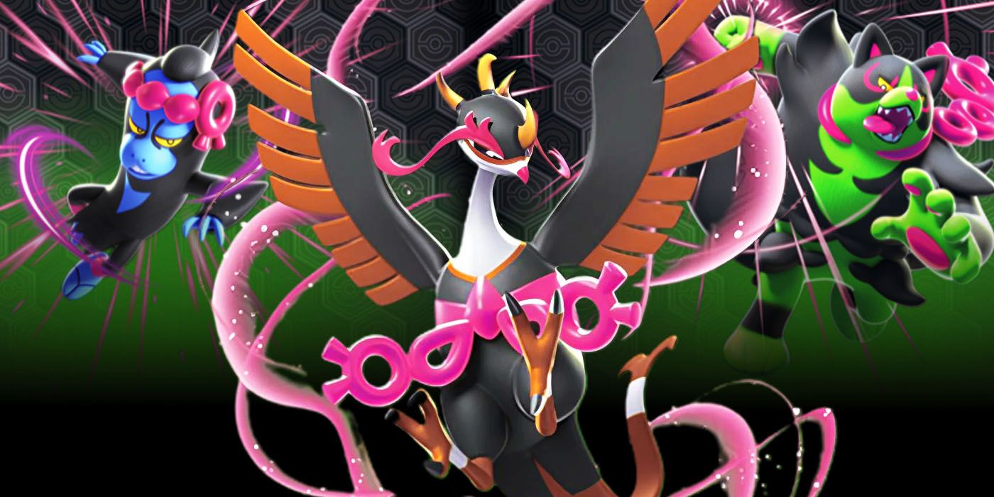 Pokemon TCG Shrouded Fable art featuring the mascot species.