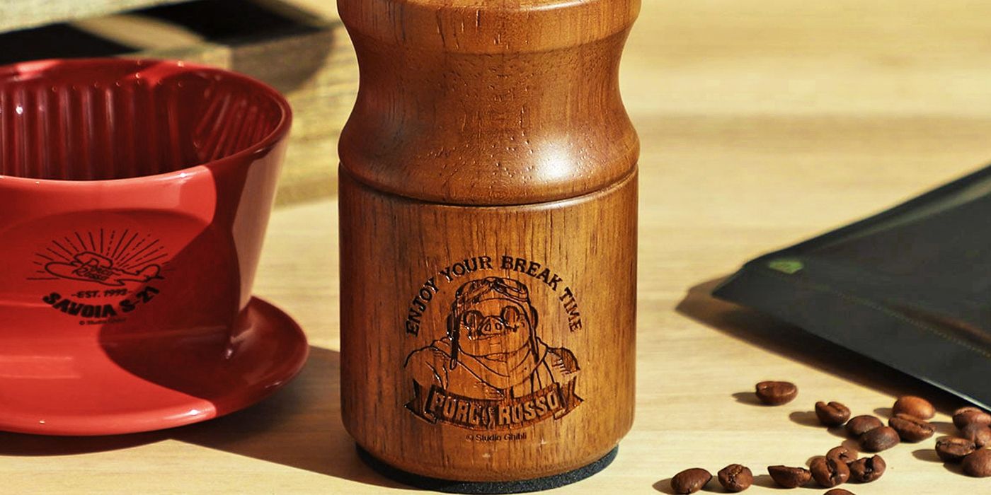 Studio Ghibli Official Porco Rosso Coffee Grinder by Kalita