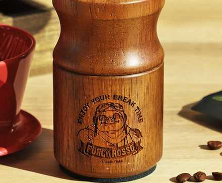 Studio Ghibli Official Porco Rosso Coffee Grinder by Kalita