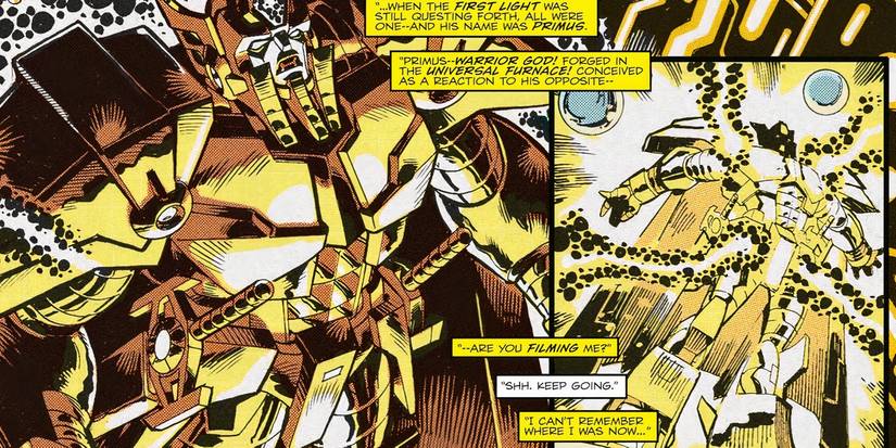 Primus from the Transformers comic