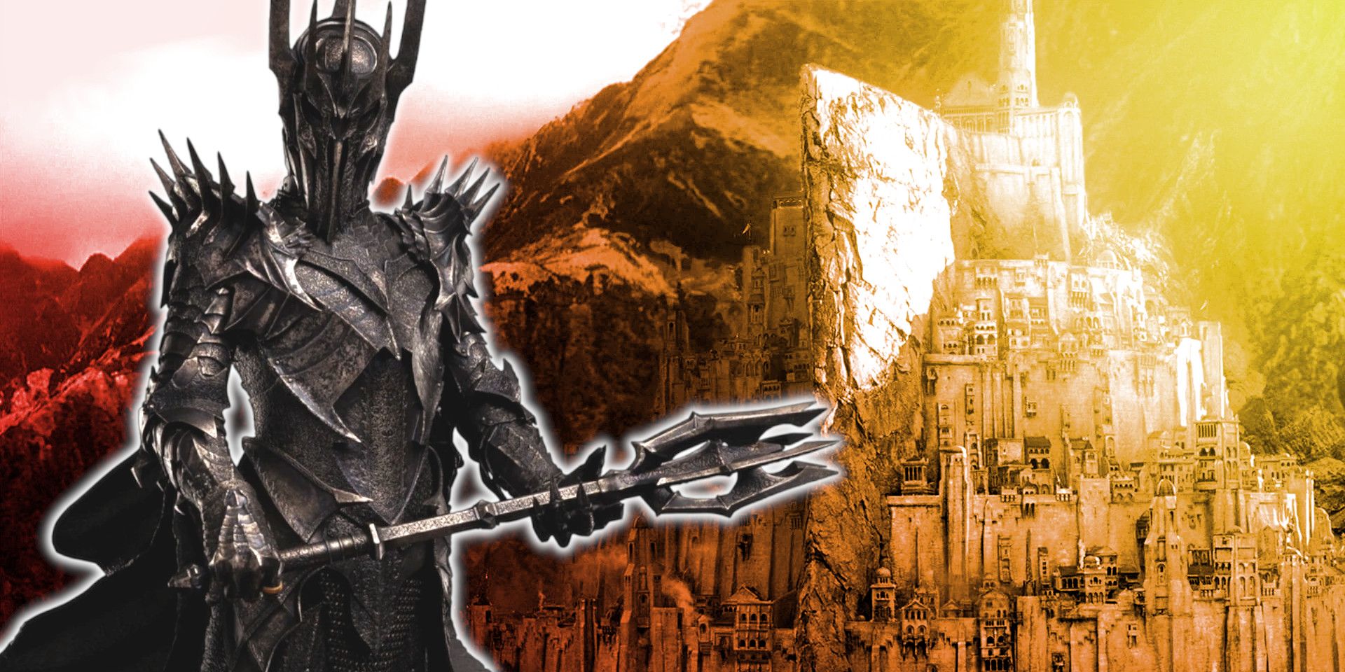 Lord Of The Rings LOTR Ruins Scenery Statue Middle Earth
