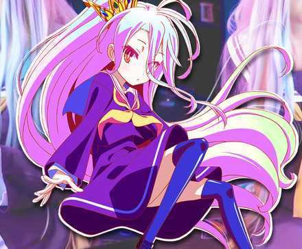 Shiro and cosplayer from the anime “No Game No Life”