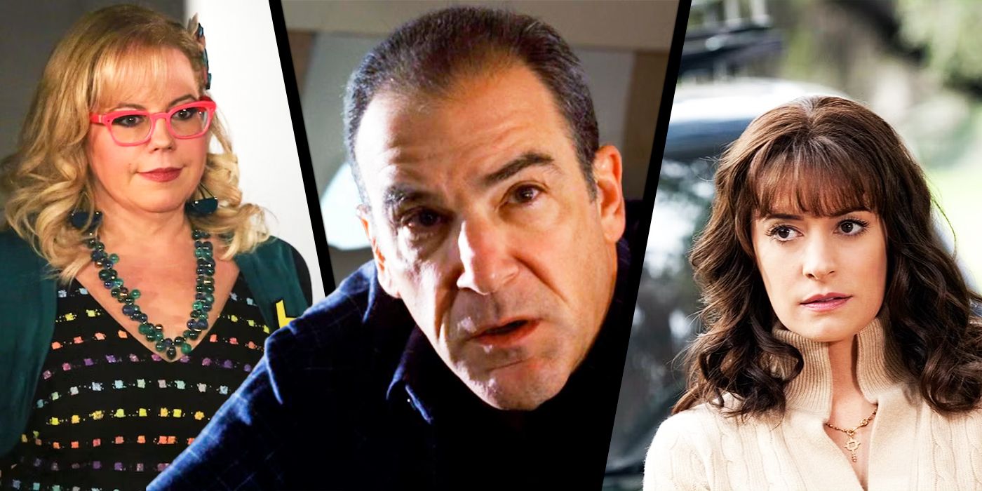 A split image of Criminal Minds' Gideon, Prentiss and Garcia