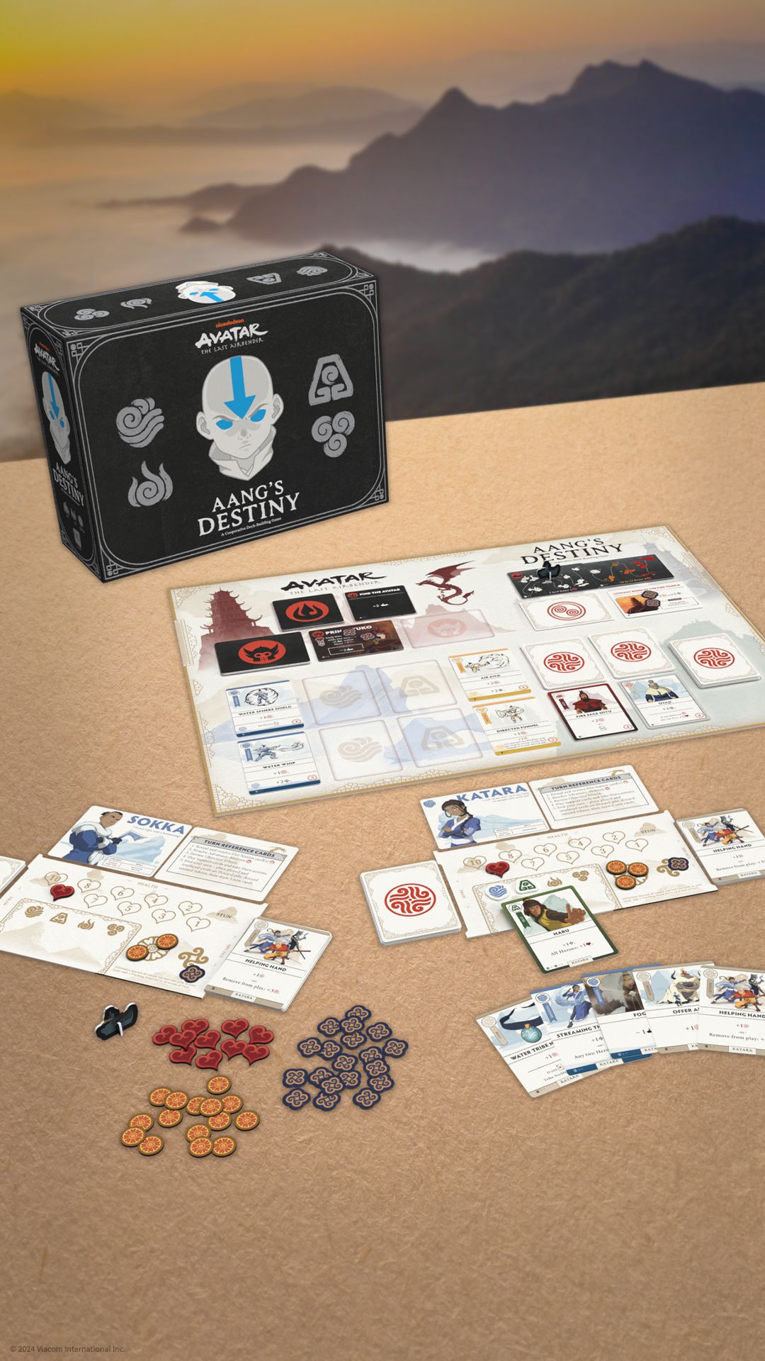 🌊 Avatar – Crossroads Of Destiny – Kooperatives Strategiespiel – Team Avatar Abenteuer – 2–4 Spieler Ab 10 Jahren – 45 Min. – Inkl. 15 Story-Begegnungen & 12 Kämpfen – Mit Acryl-Helden & Element-Plättchen