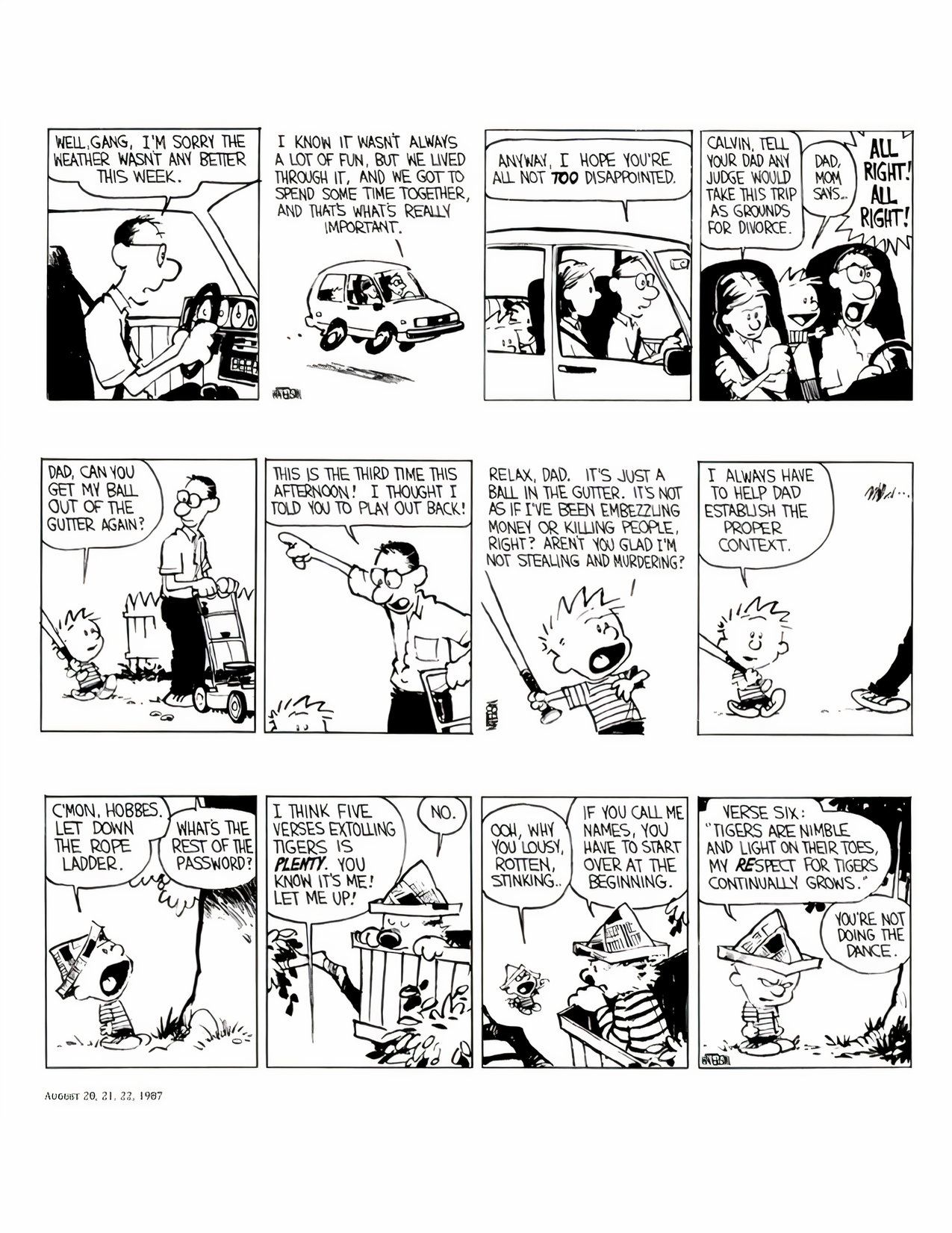 Los 10 arcos argumentales más divertidos de Calvin y Hobbes, clasificados