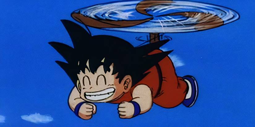 Goku uses his Tail-Helicopter Technique during Dragon Ball's 21st World Tournament in Episode 26.