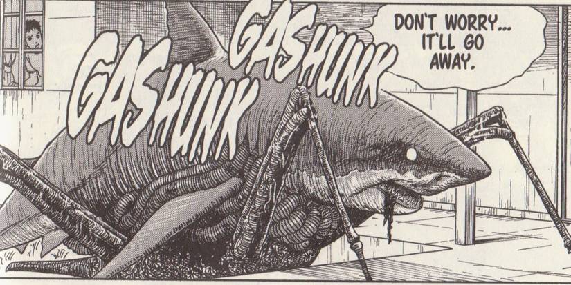 A mutated shark from the Junji Ito's "Gyo."