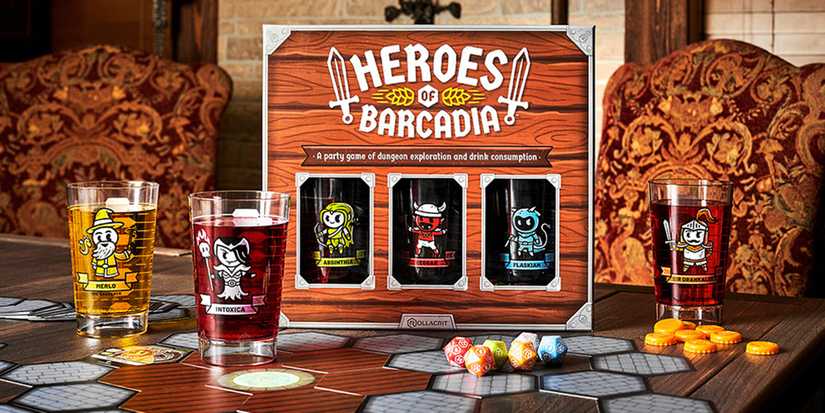 Heroes Of Barcadia Board Game – Dungeon Crawl Party Game With Drink Challenge By Rollacrit
