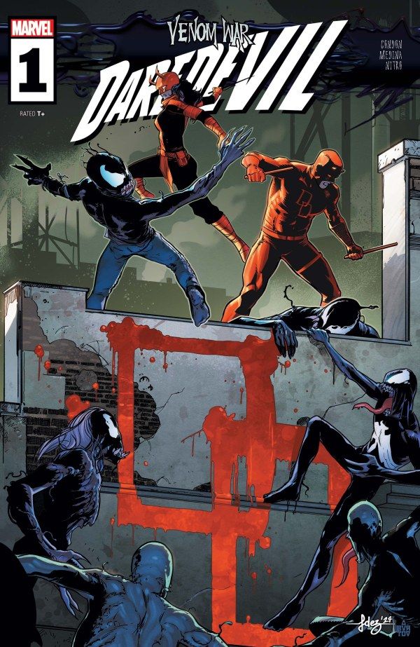 Capa de Venom War: Daredevil #1.