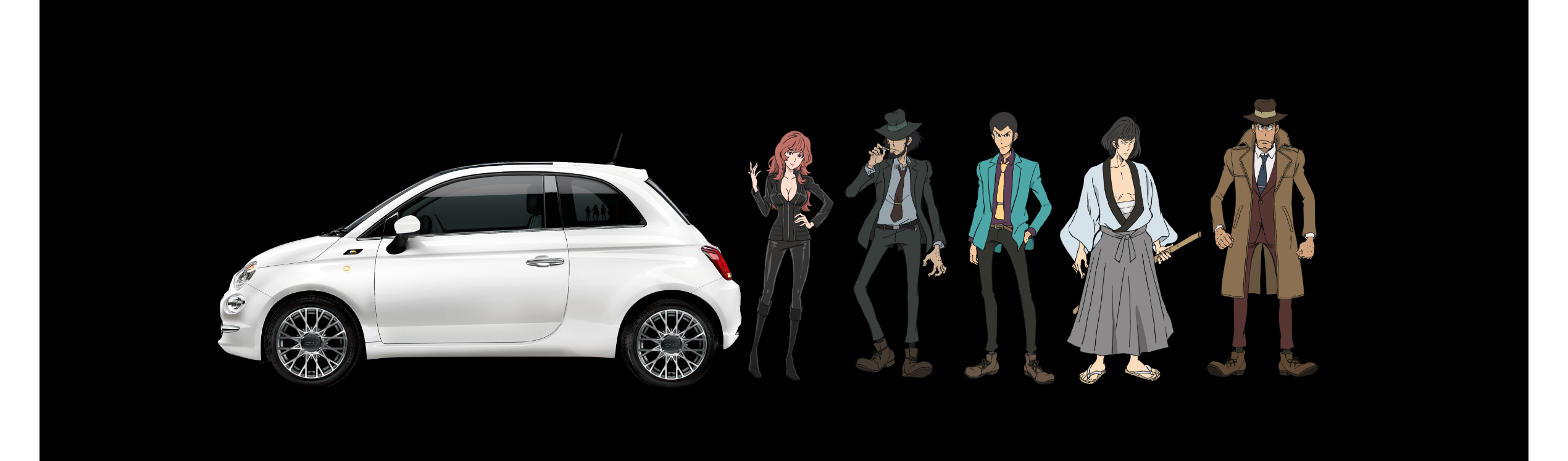 Fiat Partners With Lupin the Third to Release Special-Edition Cars