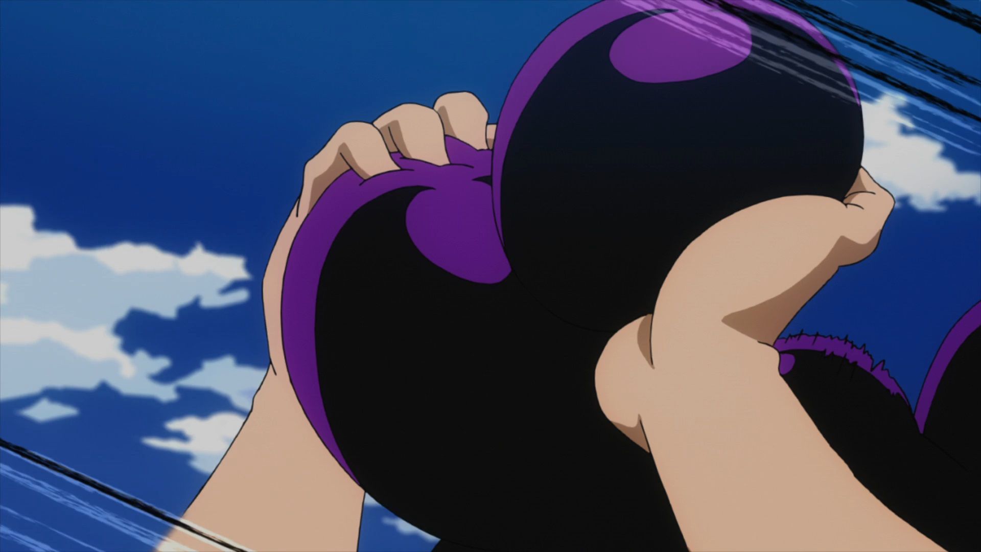 Minoru Mineta is using his quirk on his head in My Hero Academia.