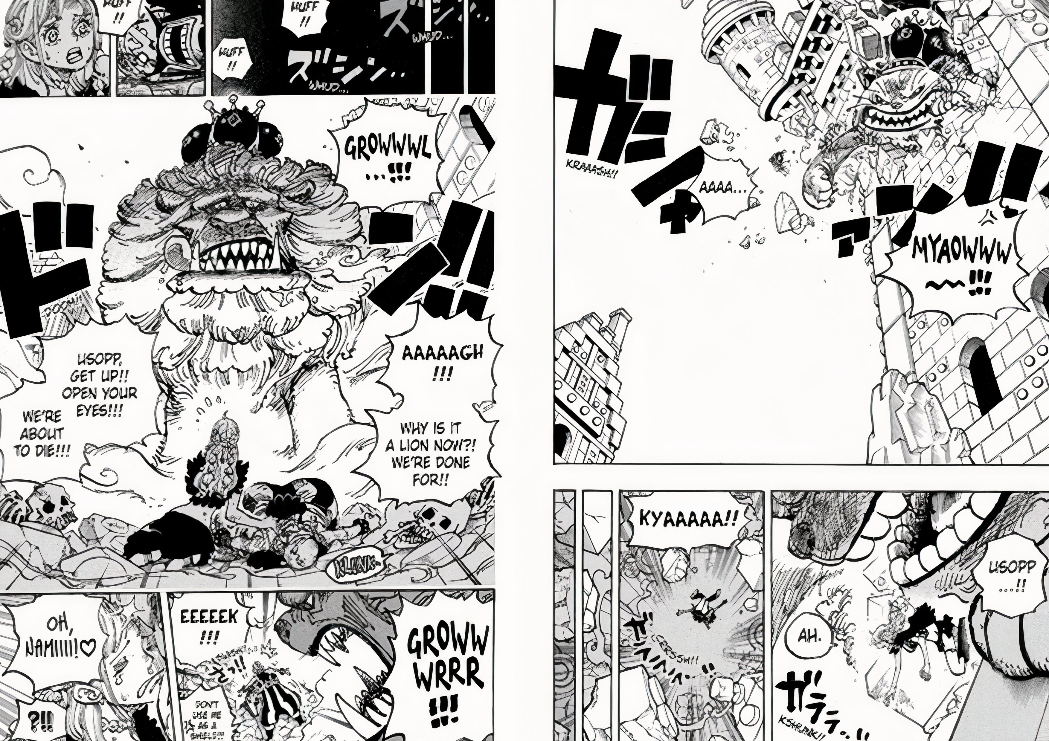 Revisión del capítulo 1127 de One Piece: La aventura de los Piratas de Sombrero de Paja en Elbaf da un primer paso surrealista