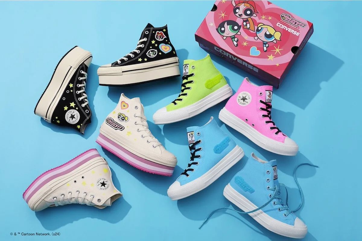 CONVERSE 25cm 厚底 パワパフ POWERPUFF GIRLS Converse Releases 5 New Sneakers for First-Ever Powerpuff